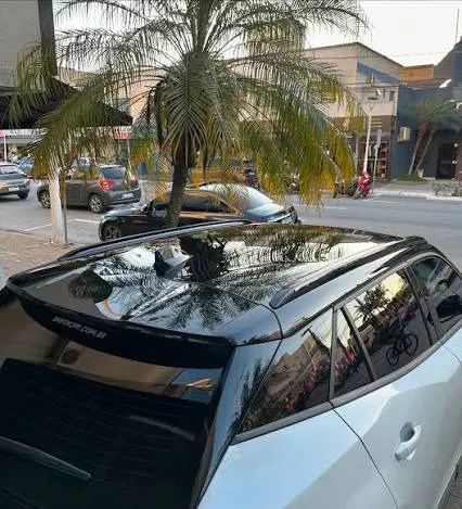envelopamento de teto black piano carro - Foto 5