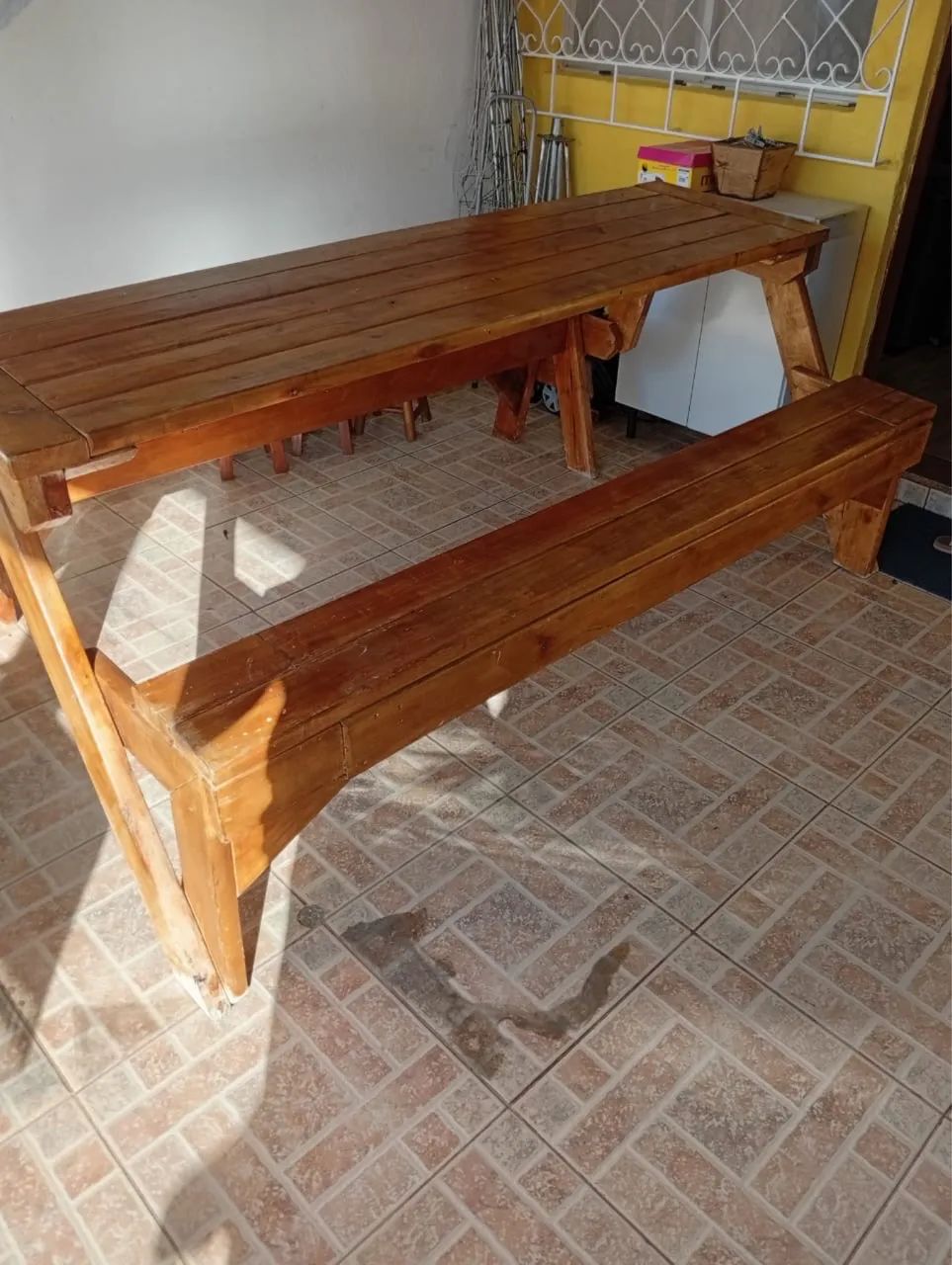 Banco Madeira - mesa - Foto 3