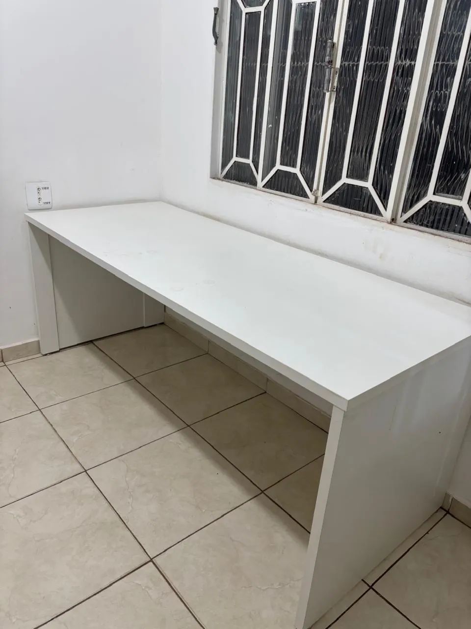 4 Mesas de Escritório Brancas  - Foto 2