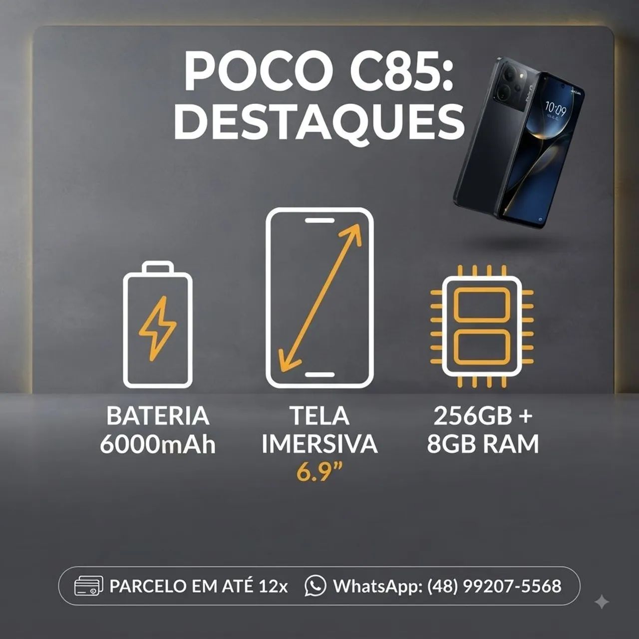 Poco C85 128gb 6ram - Foto 3