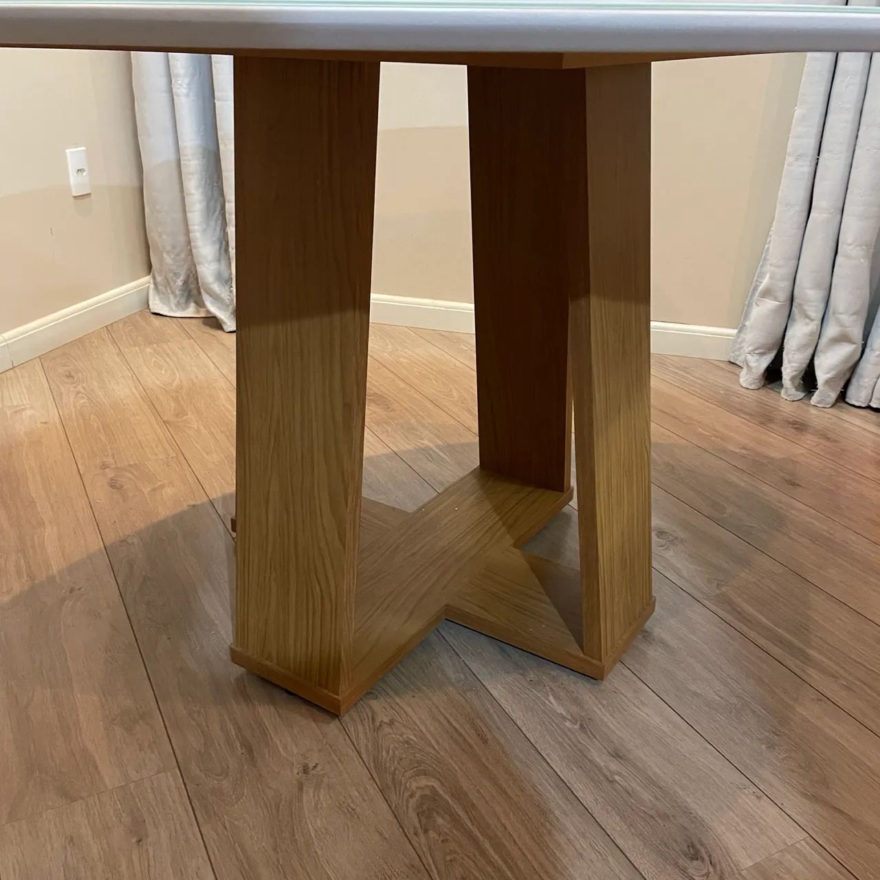 Mesa de jantar redonda off white  - Foto 4