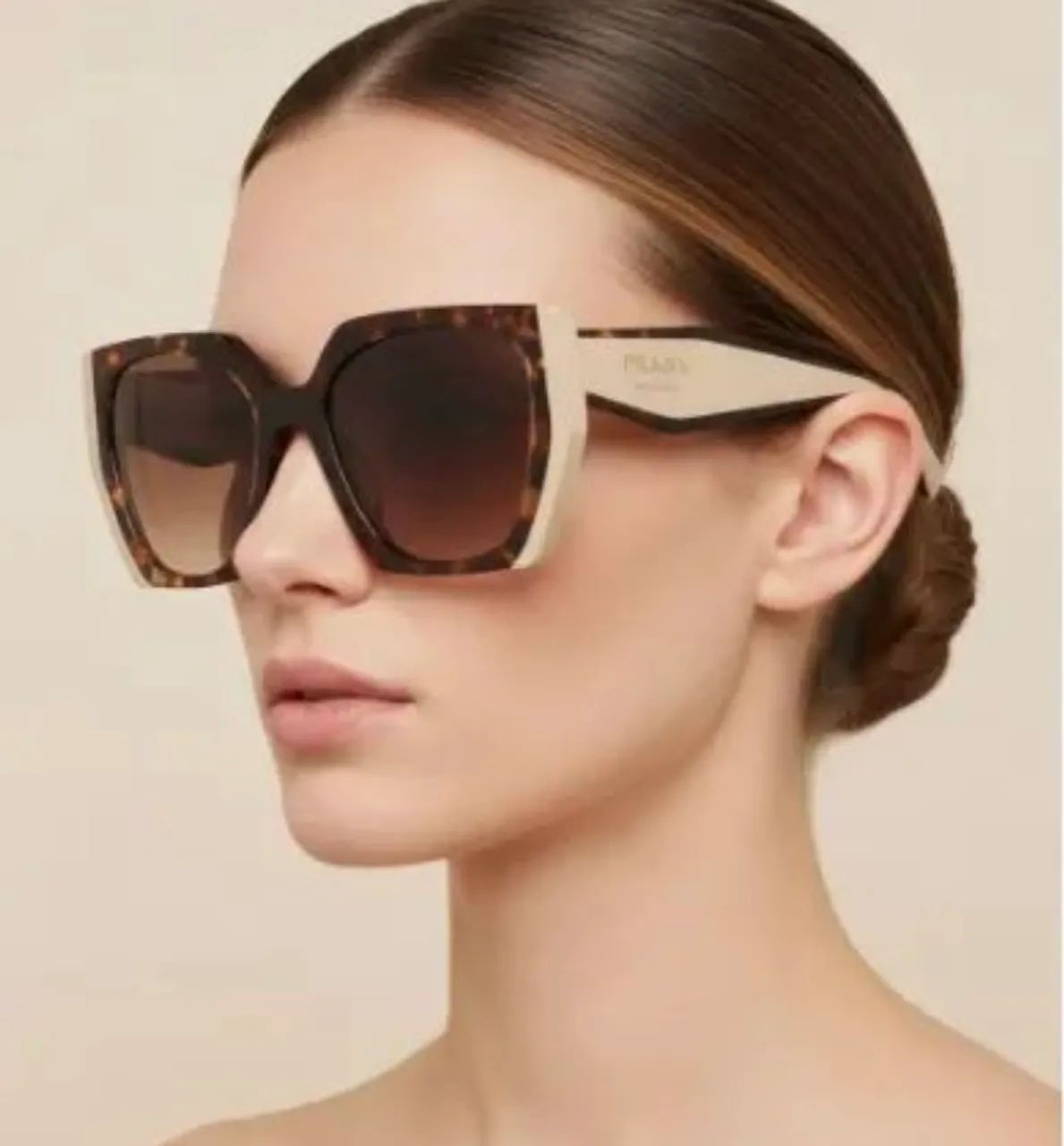 Óculos Original Prada Modelo Spr15w 01r-0a6 - Foto 4