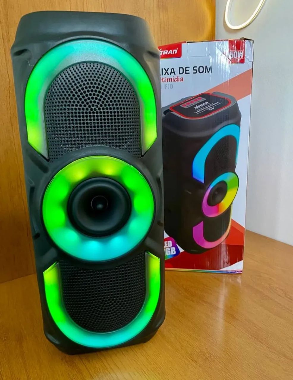 Caixa de Som | Rádio Bluetooth | LED RGB  - Foto 4