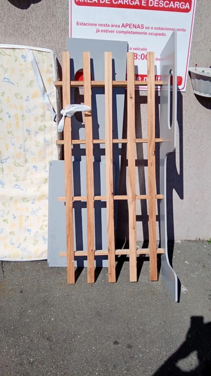 Cama Infantil Cinza com Módulo + Colchão  - Foto 2