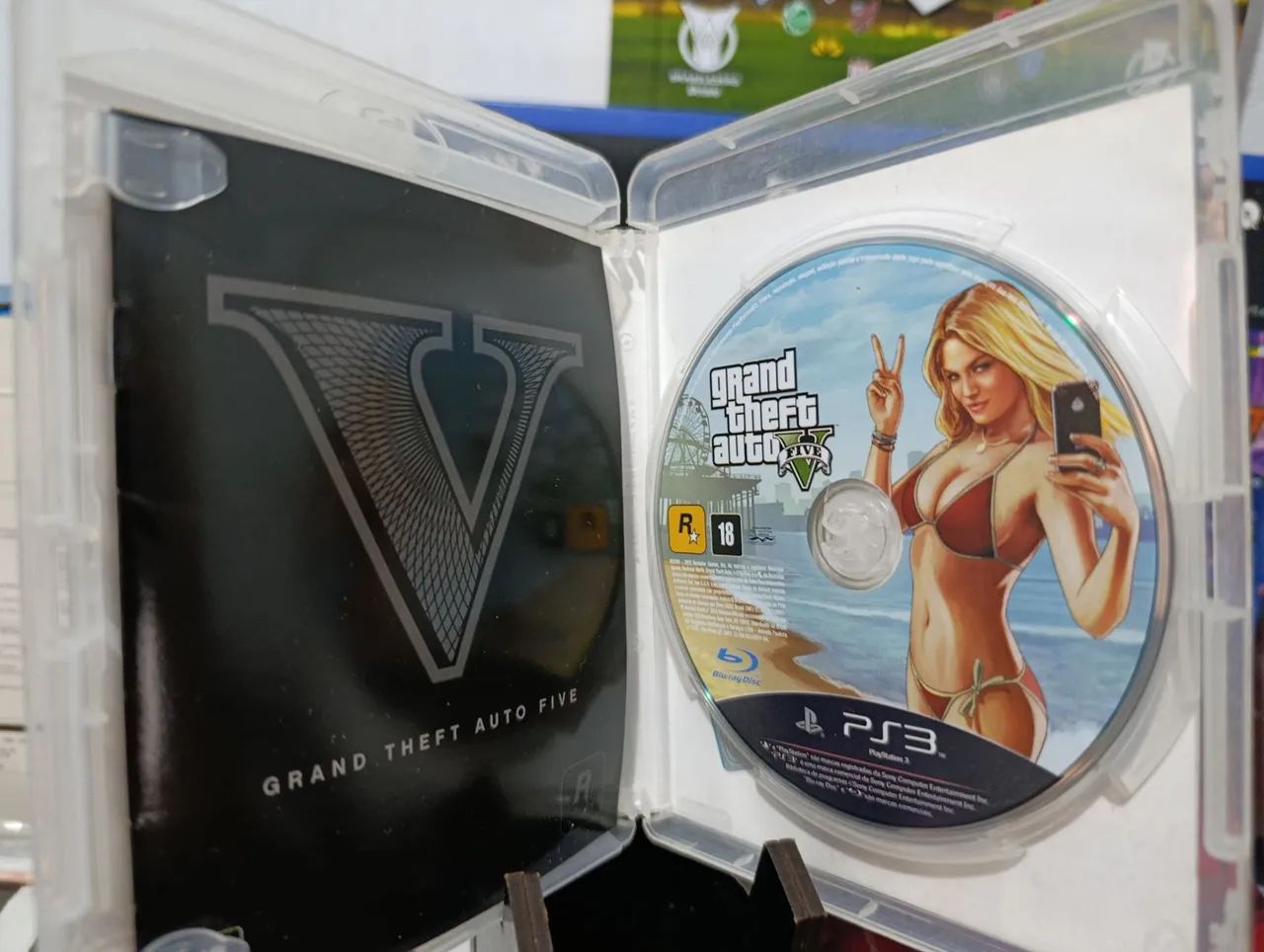 PS3　&　GTAⅴ GTA V - PS3 - Jogos de Vídeo Game - Ponte Nova, Várzea Grande