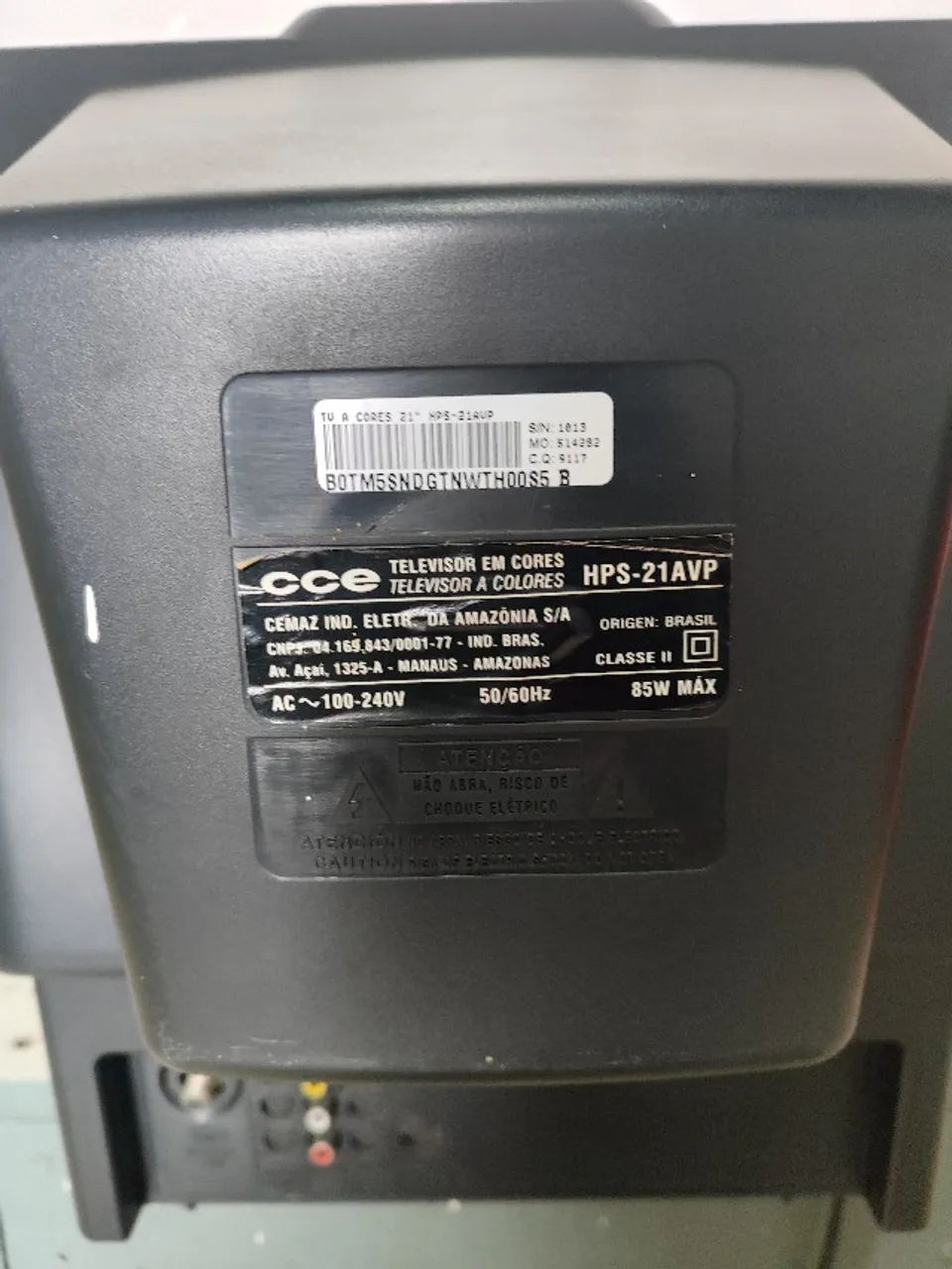 TV CCE 21 polegadas de tubo - modelo HPS-21AVP - Foto 4