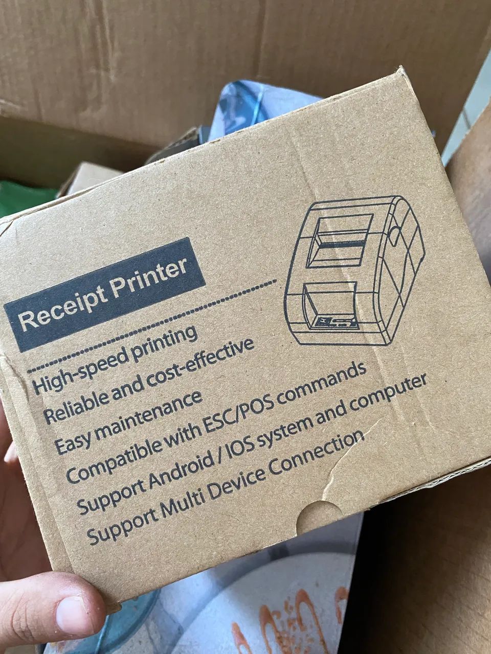 Impressora Térmica para Computador + 9 Bobinas Extras
