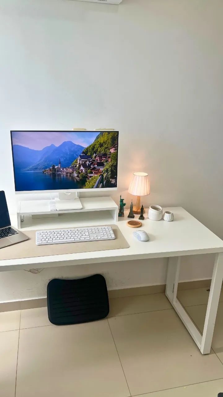 Mesa de escritório branca 1,60m x 60cm