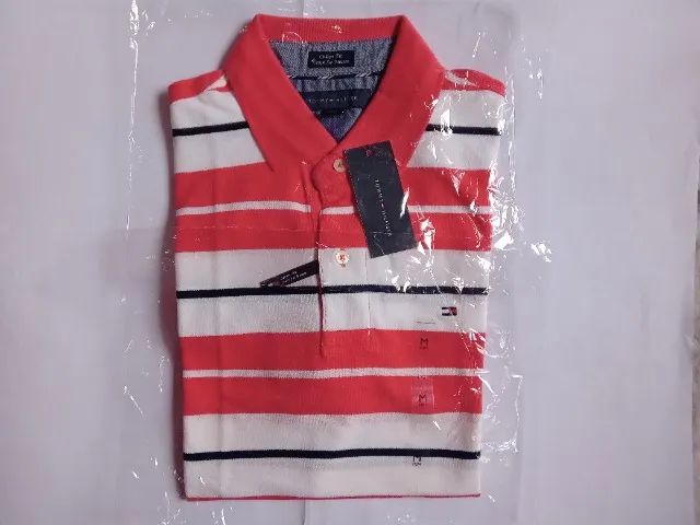 Camisa Polo Tommy Hilfiger Custom Fit Tam M - Foto 2