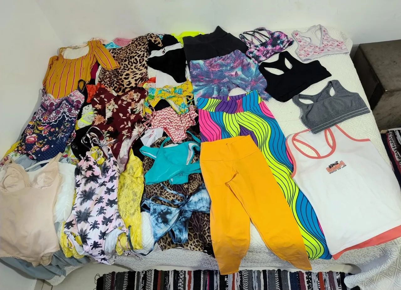 LOTE roupas de PRAIA, ACADEMIA, coletes e etc. - Foto 2