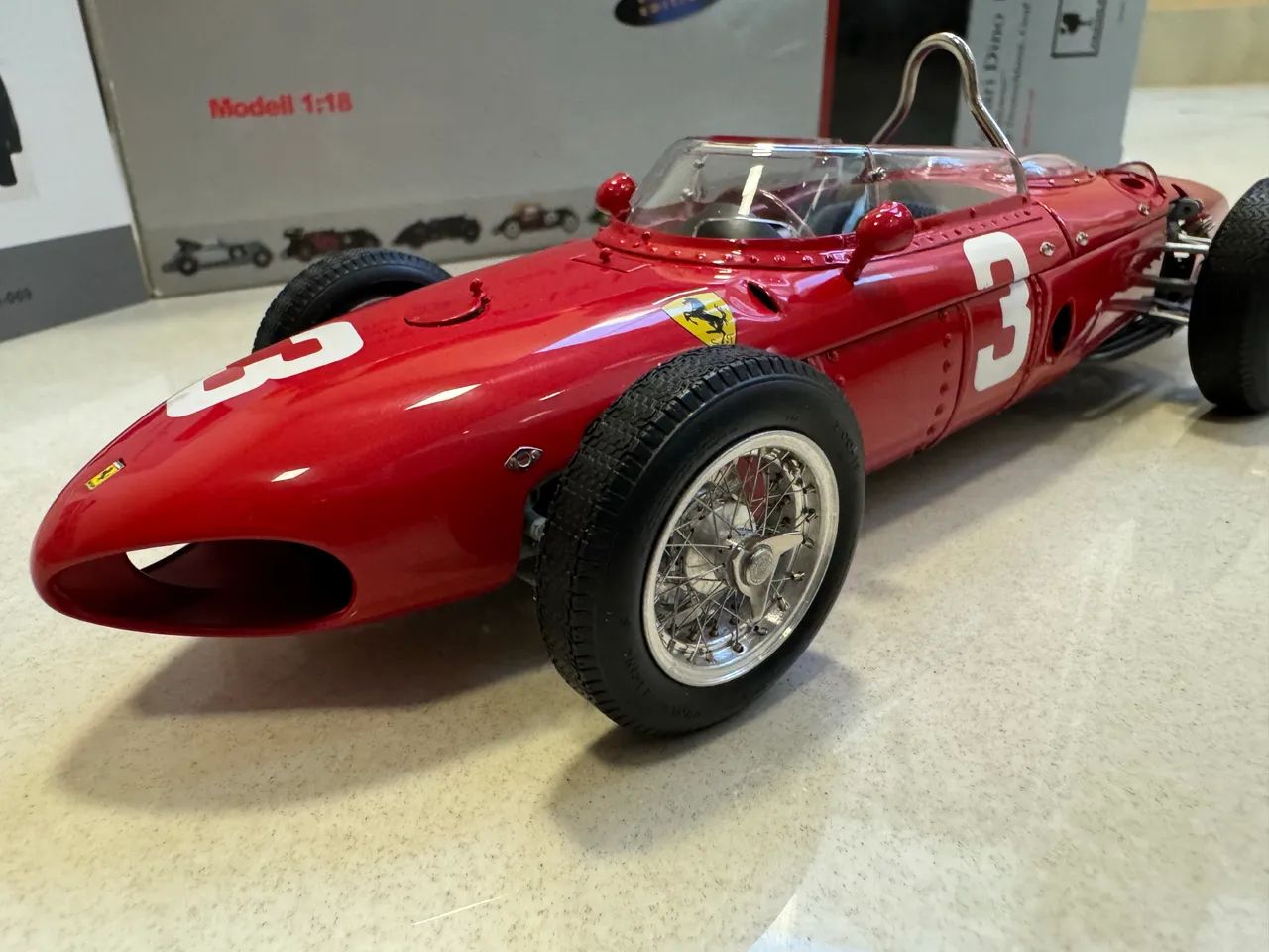 CMC 1/18 Ferrari 1961 (156 f1) #3 Wolfgang Von Trips GP Alemanha