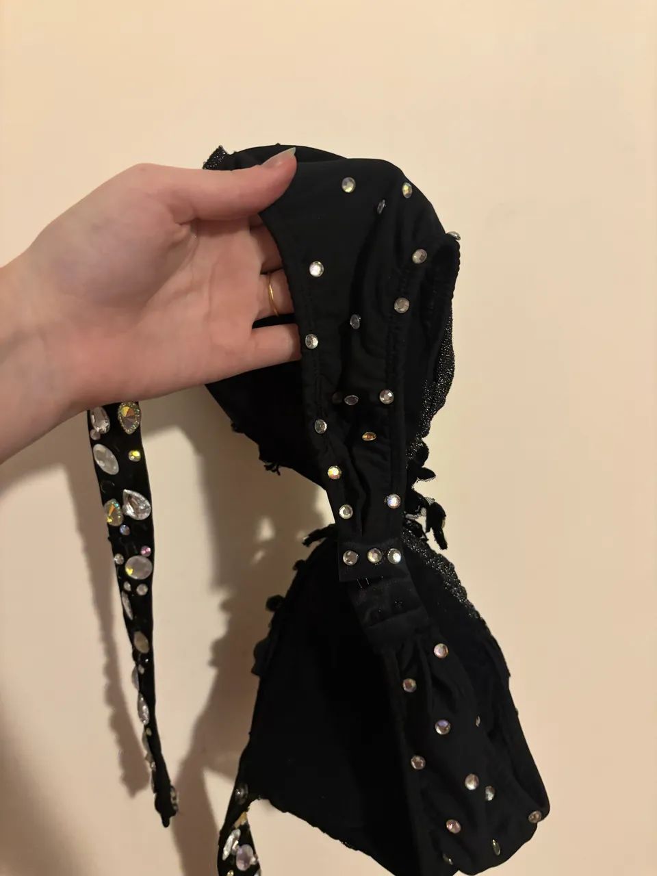figurino dança do ventre simone galassi preto  - Foto 3