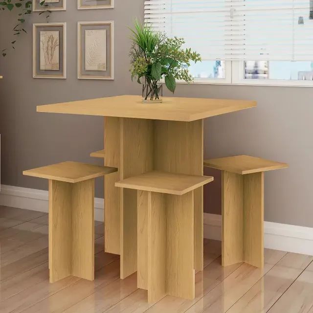 Mesa Dakar com 4 banquetas I Produto Disponível em Estoque