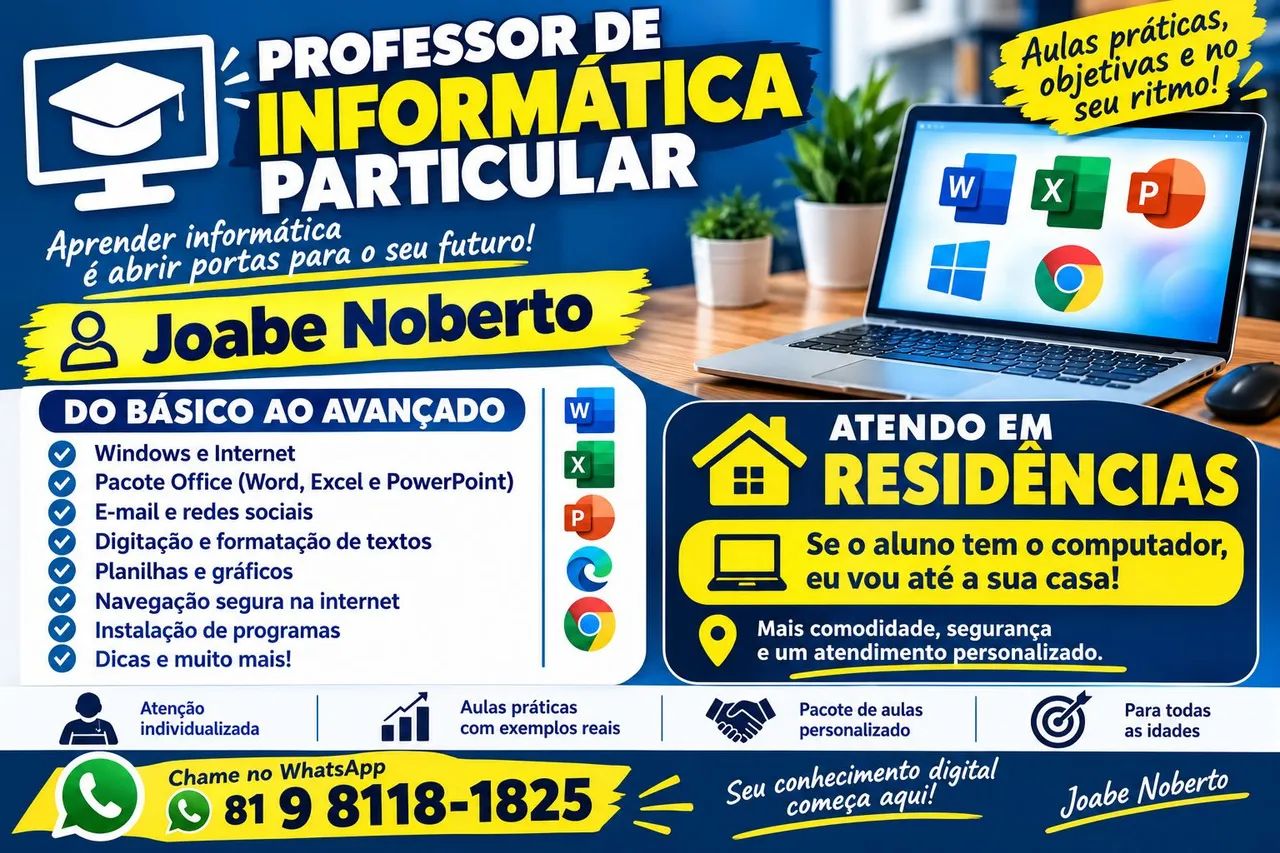 AULA DE INFORMÁTICA PARTICULAR