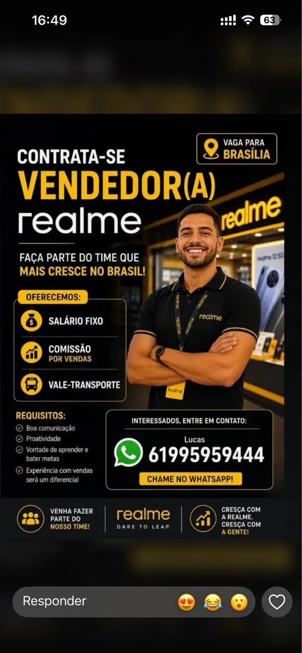 VAGA DE VENDEDOR