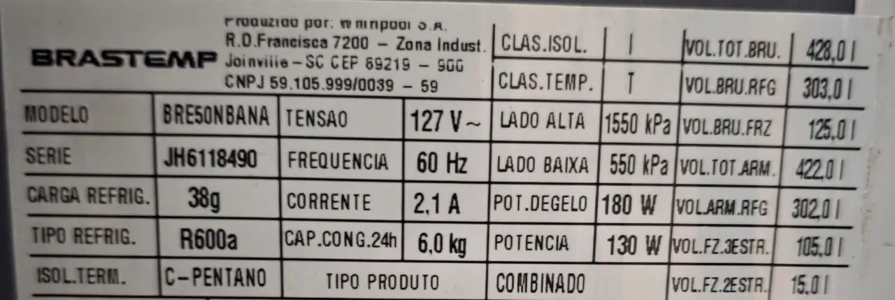 Geladeira Bratemp inverse com defeito - Foto 5
