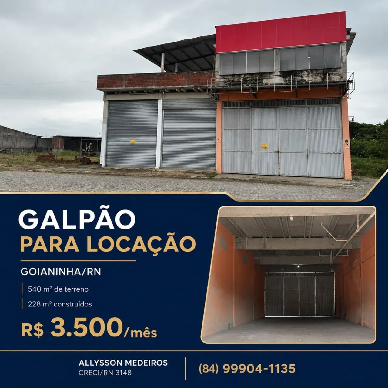 Galpão Comercial Para Alugar em Goianinha/RN - 228 m2 - Foto 5