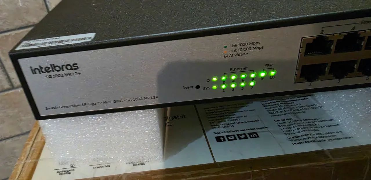 Switch Intelbras SG 1002 MR L2+ - Foto 2