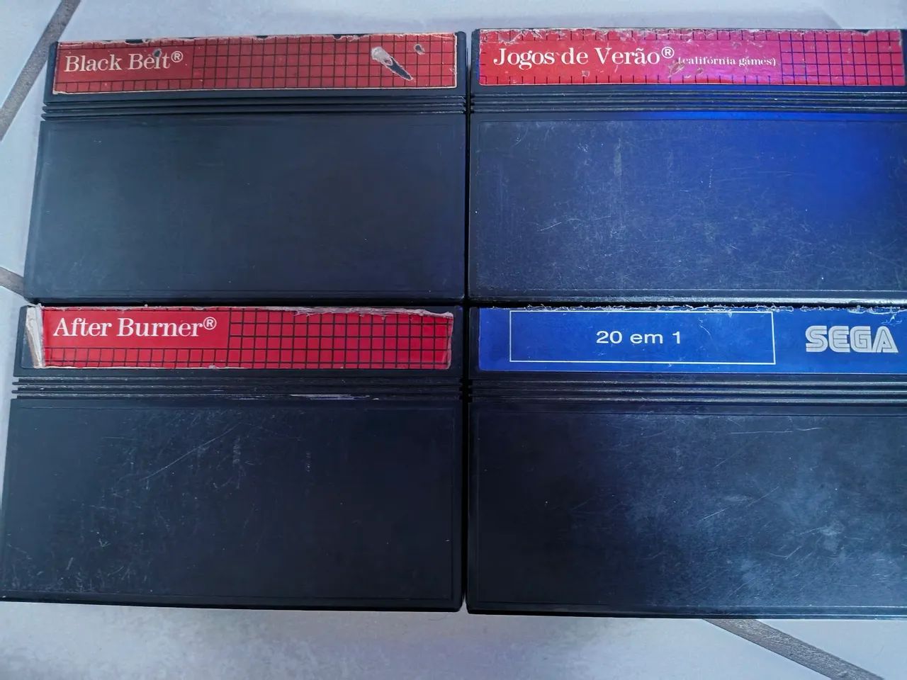Lote Master system 3 na caixa com panfletos + 4 jogos - Foto 4