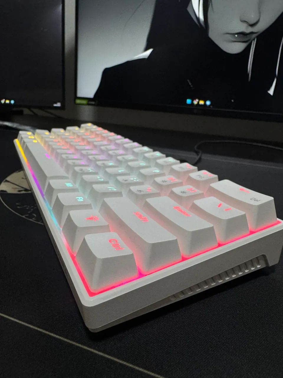 Teclado Mecânico Nacodex Nk61 - Branco - Foto 3