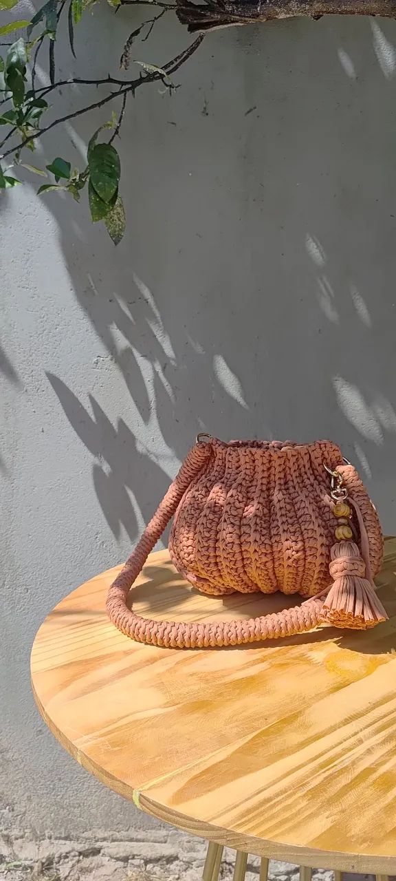 Bolsa mel de crochê 