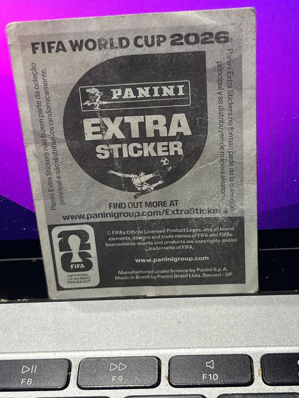 Figurinha extra stickers Vinicius Júnior bordo - Foto 2