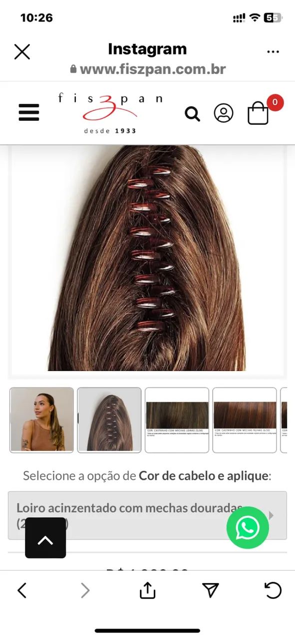 Aplique de Cabelo de Rabo de Cavalo Loiro - Foto 3