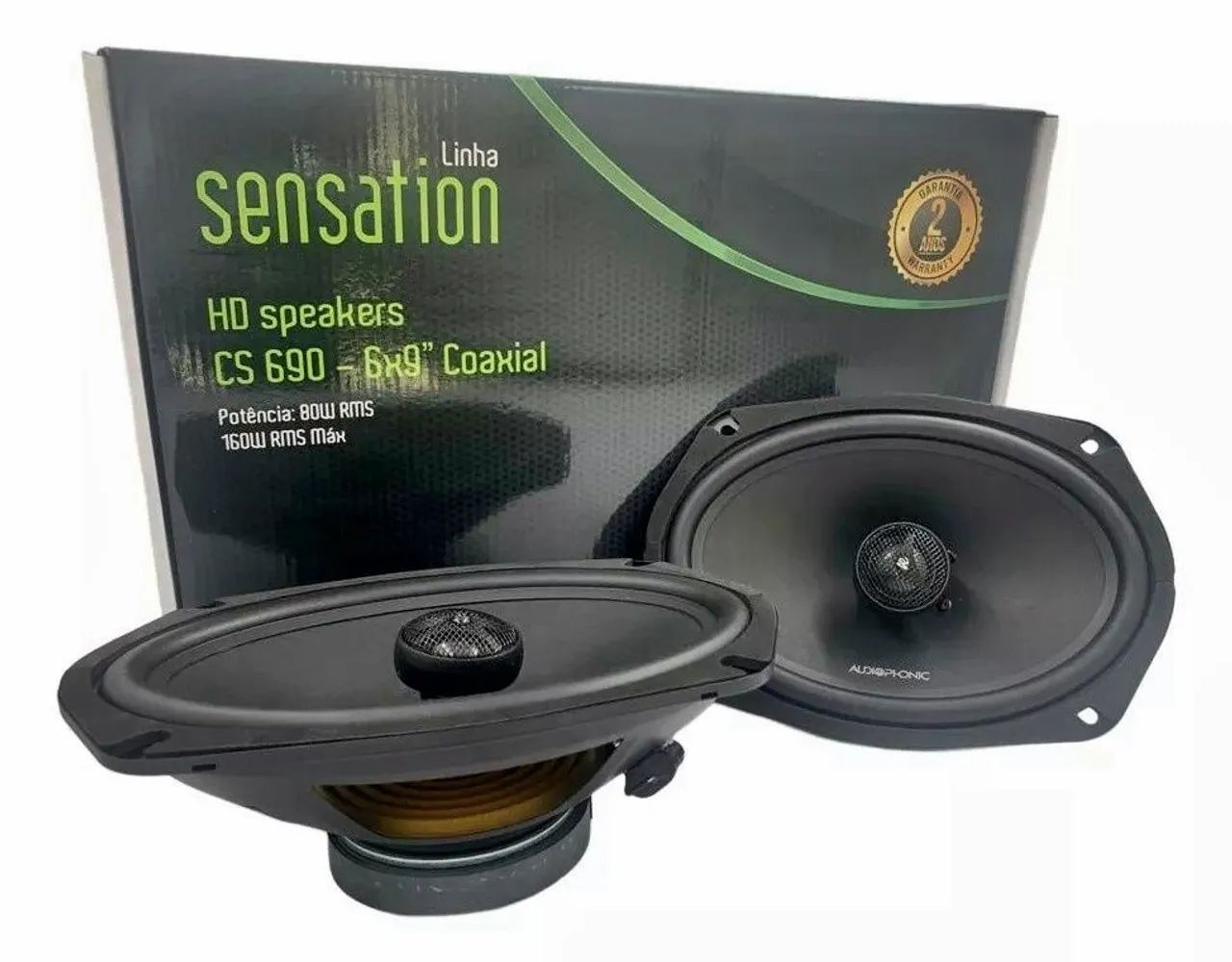 Alto Falantes 6x9 Coaxial Audiophonic CS690 (linha Sensation