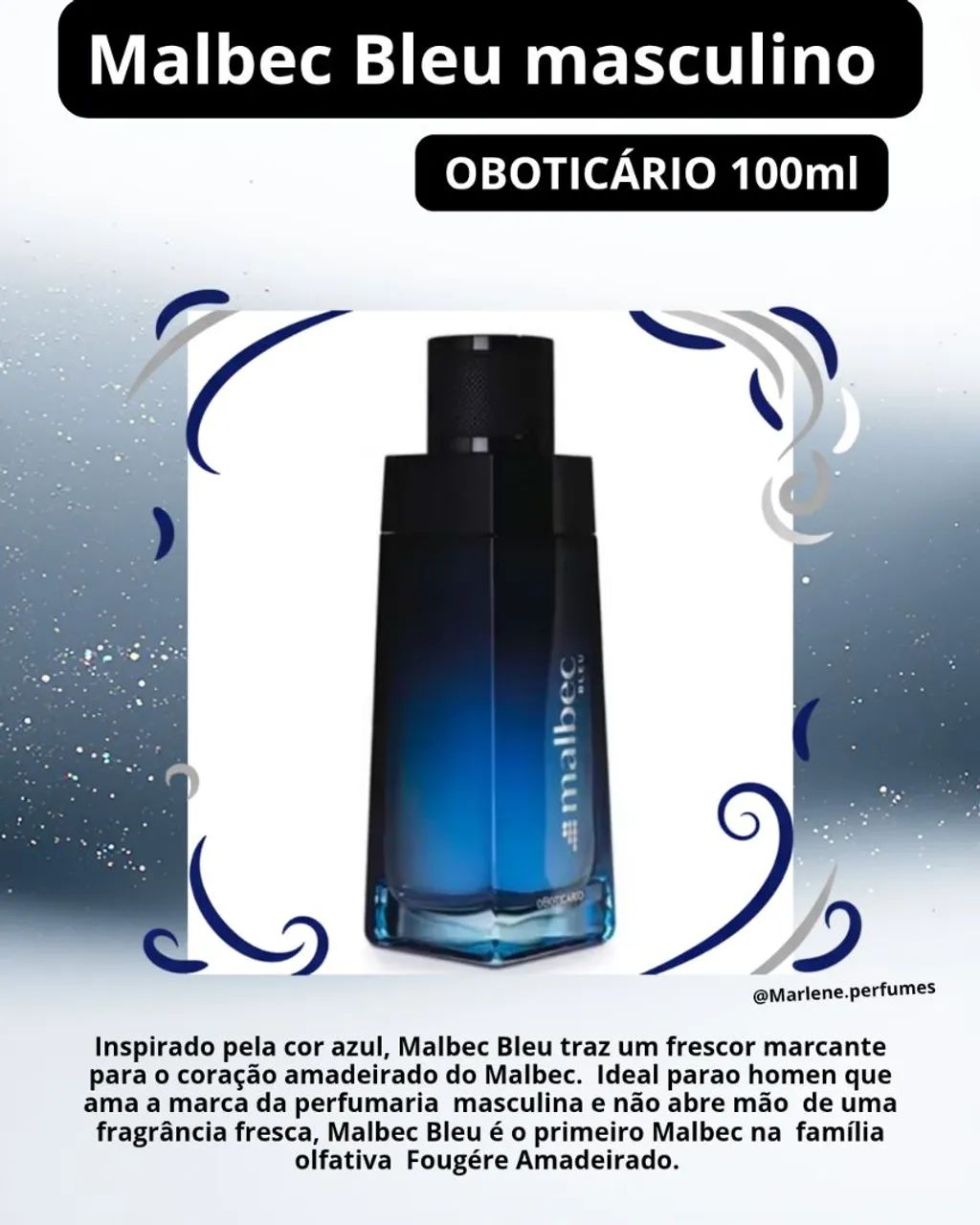 Malbec Ultra Bleu masculino 100ml, O Boticário 