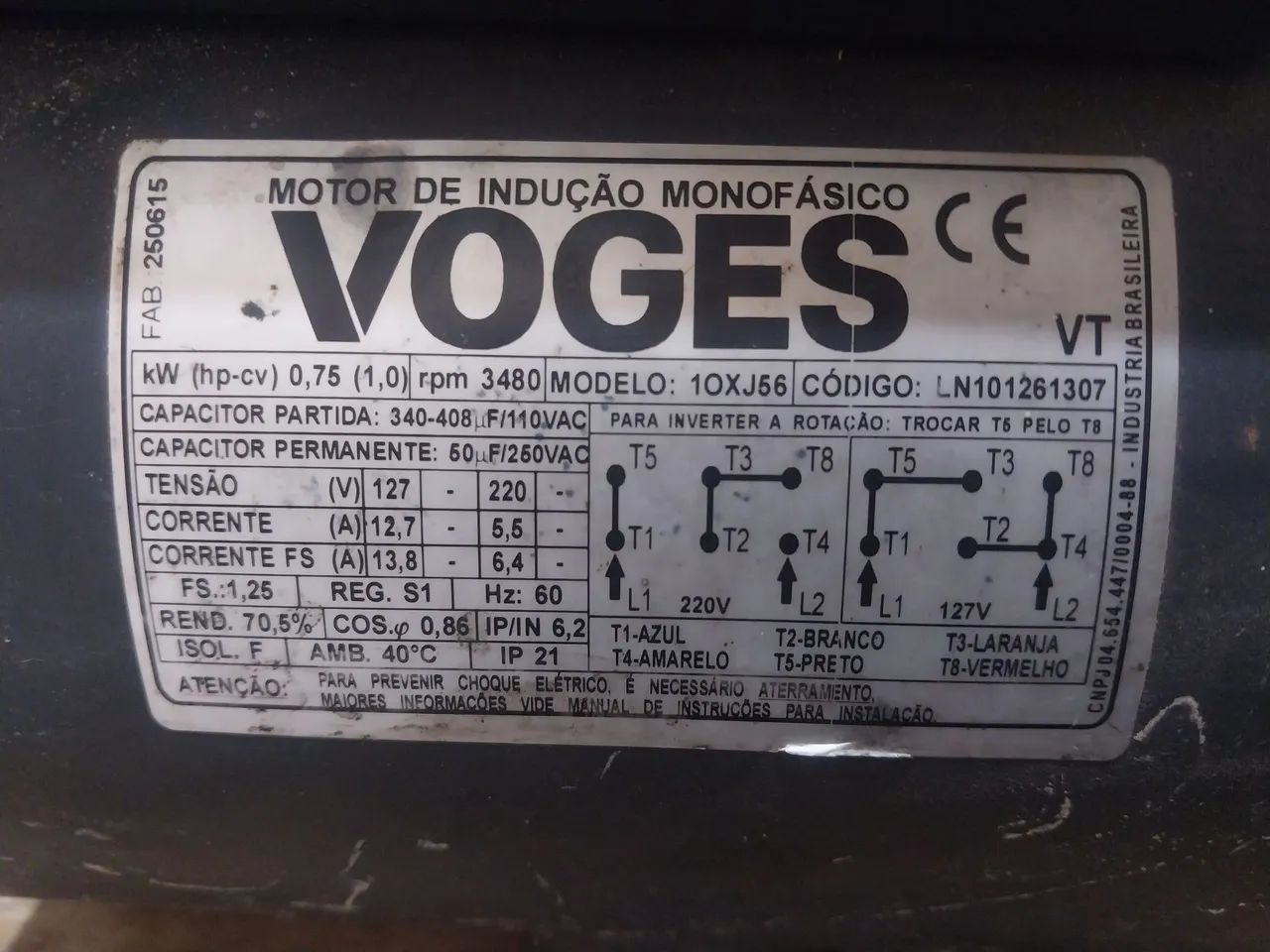 Motor bivolt voges  - Foto 2