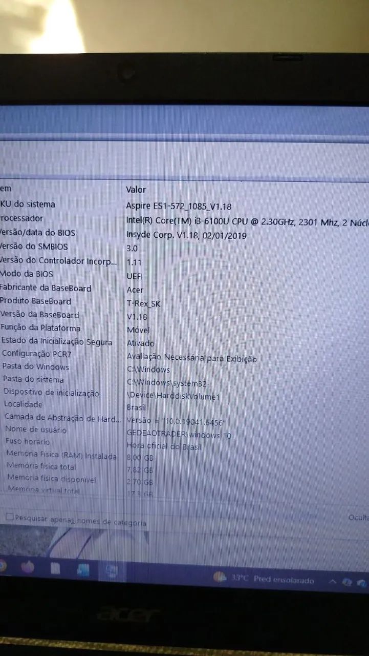 Notebook Acer | Intel i3 | 8GB RAM | SSD 240GB - Foto 4