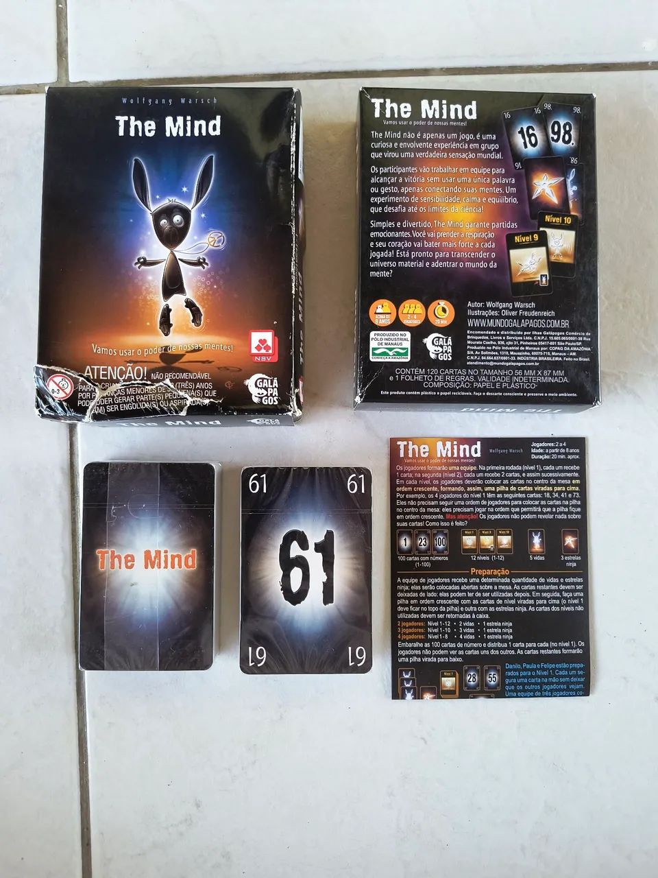 【新品・未開封】MIND GAMES Happy People Jogo The Mind Novo (sem uso) , mas com caixa danificada
