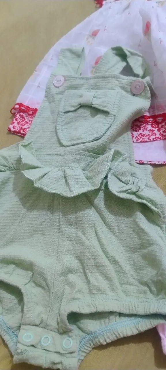 Vestido bebê e macacão  - Foto 4