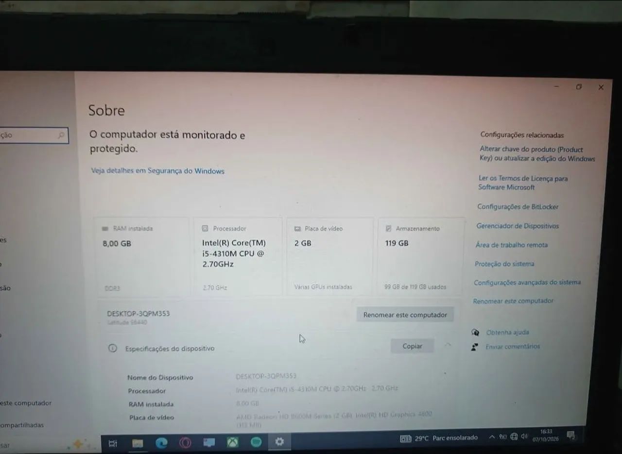 Notebook Dell Intel Core i5 8GB RAM - Foto 4
