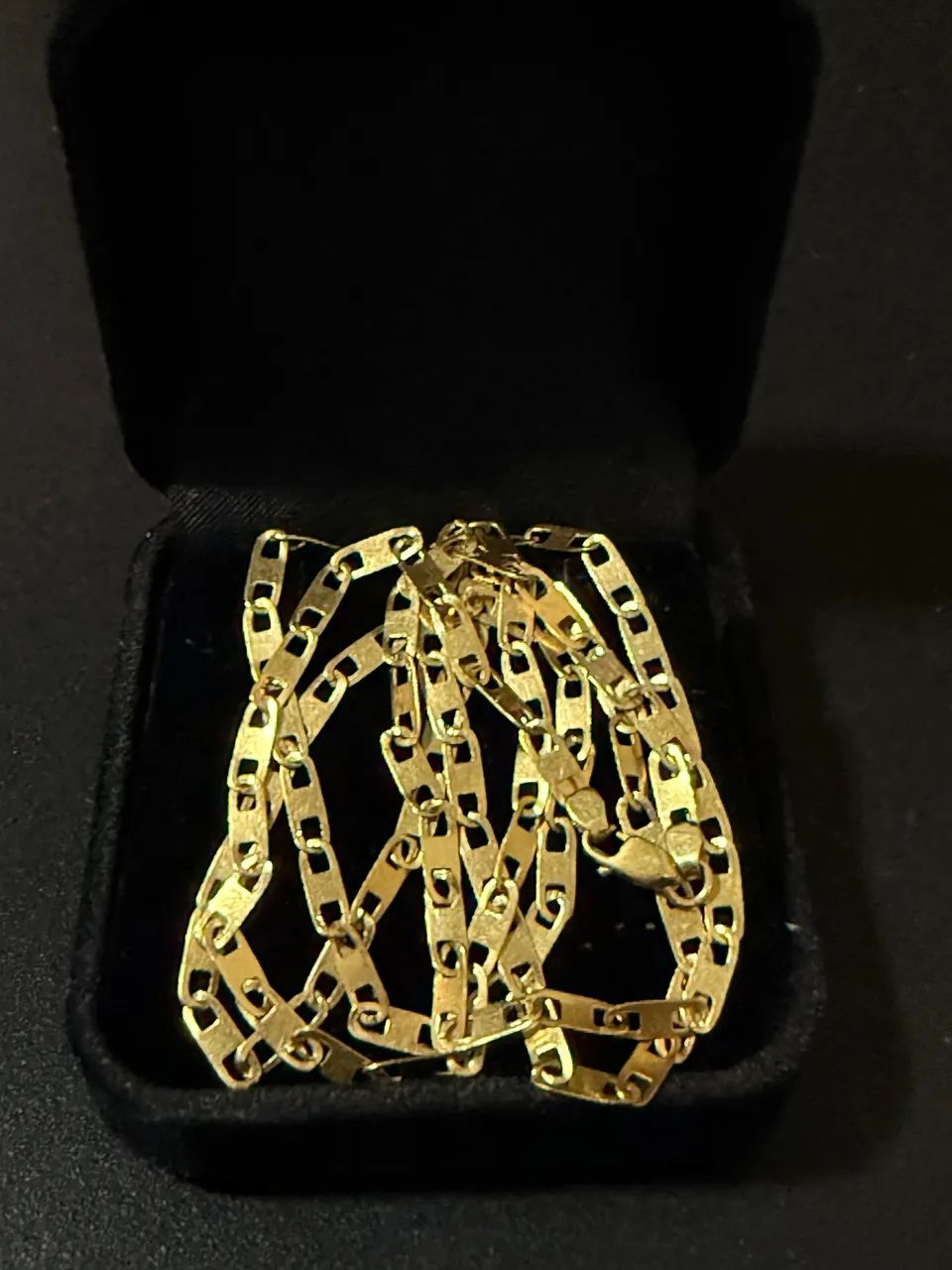 CORDÃO DE OURO MODELO PIASTRINE 5.4g