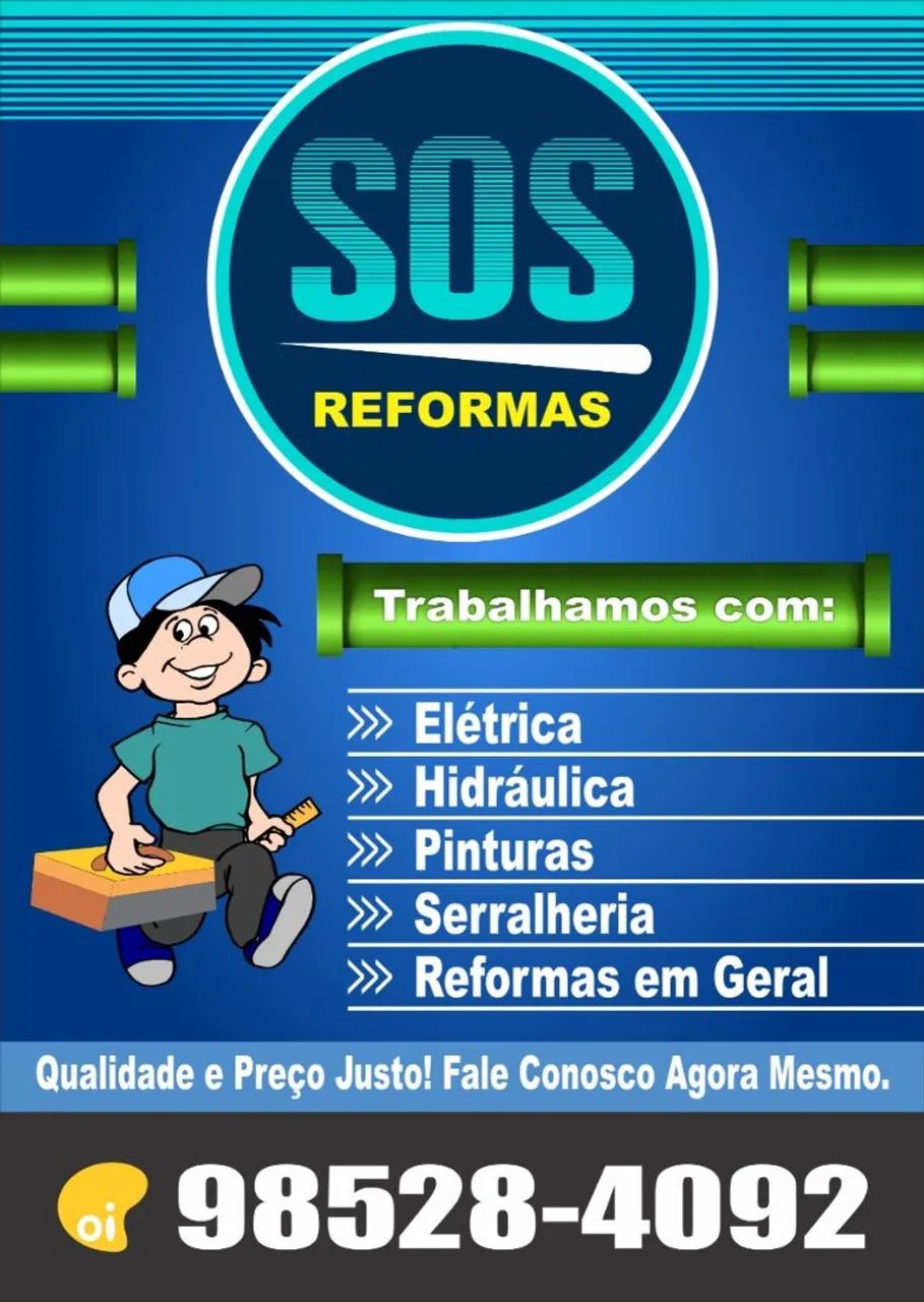 SOS Serralheria Construção reforma elétrica hidráulica 