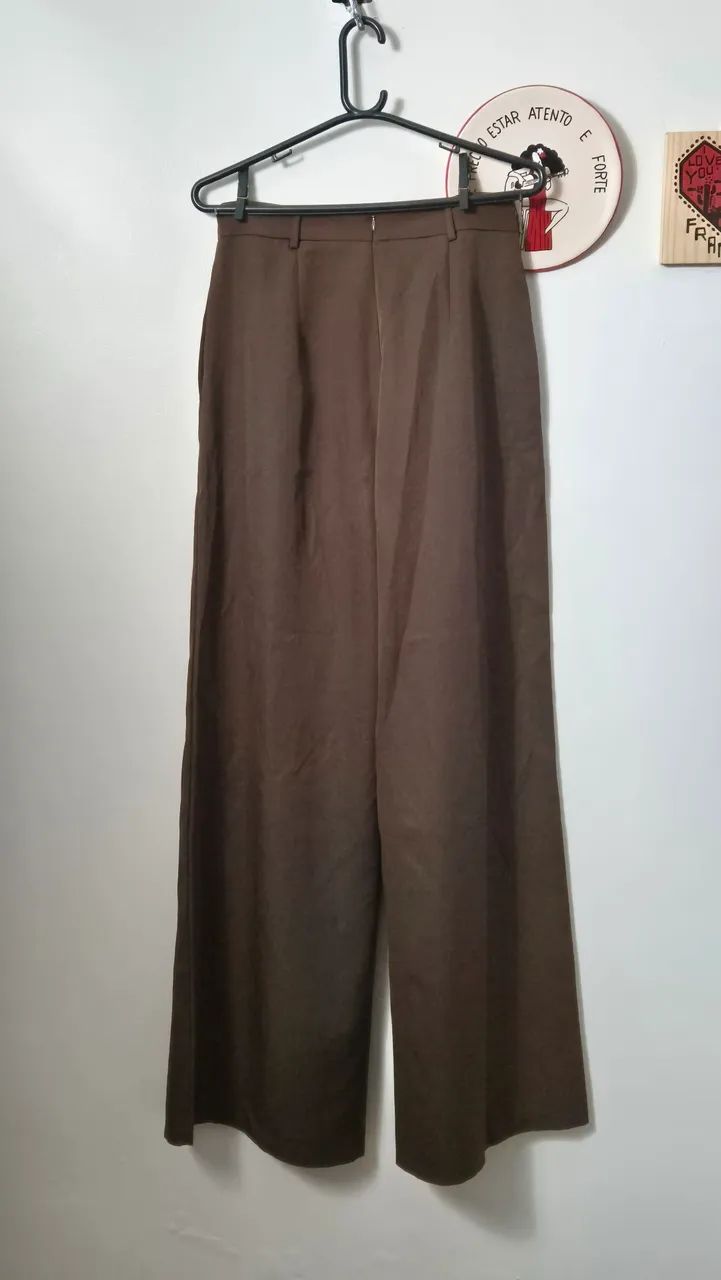 Calça alfaiataria marrom Shein - Foto 3