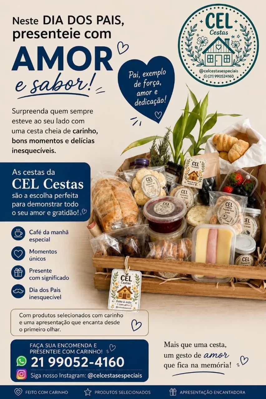 Cesta presenteaveis dia dos pais 