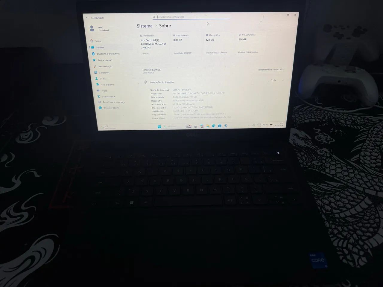 Notebook Dell Latitude 3420 i5 11ª Geração | 8GB | SSD 256