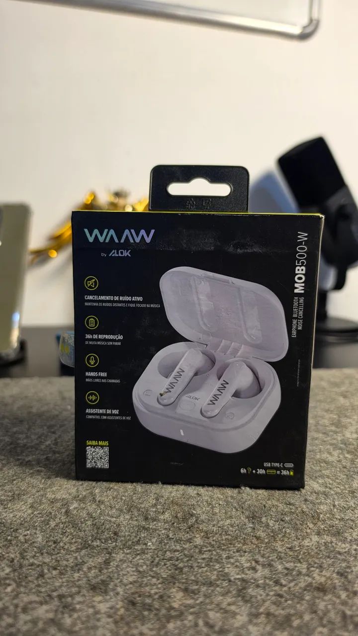 Fone de ouvido WAAW MOB500-W