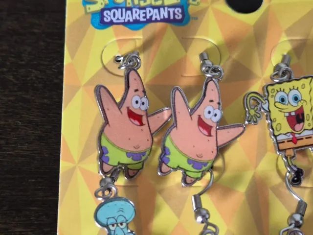 Kit 6 Pares De Brincos Bob Esponja. Salesone. Original! - Foto 3