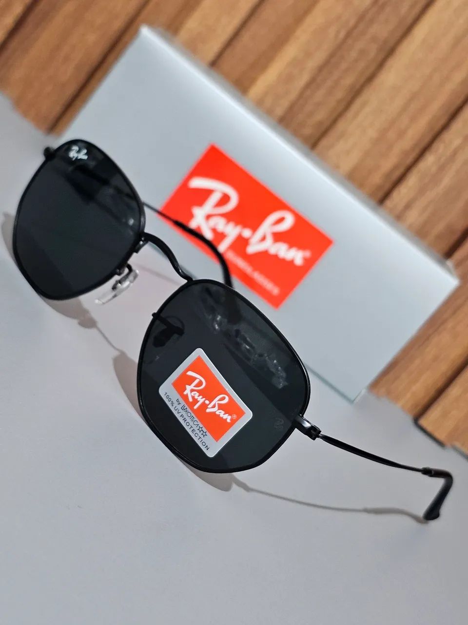 Óculos de sol RB Hexagonal Lentes em Cristal