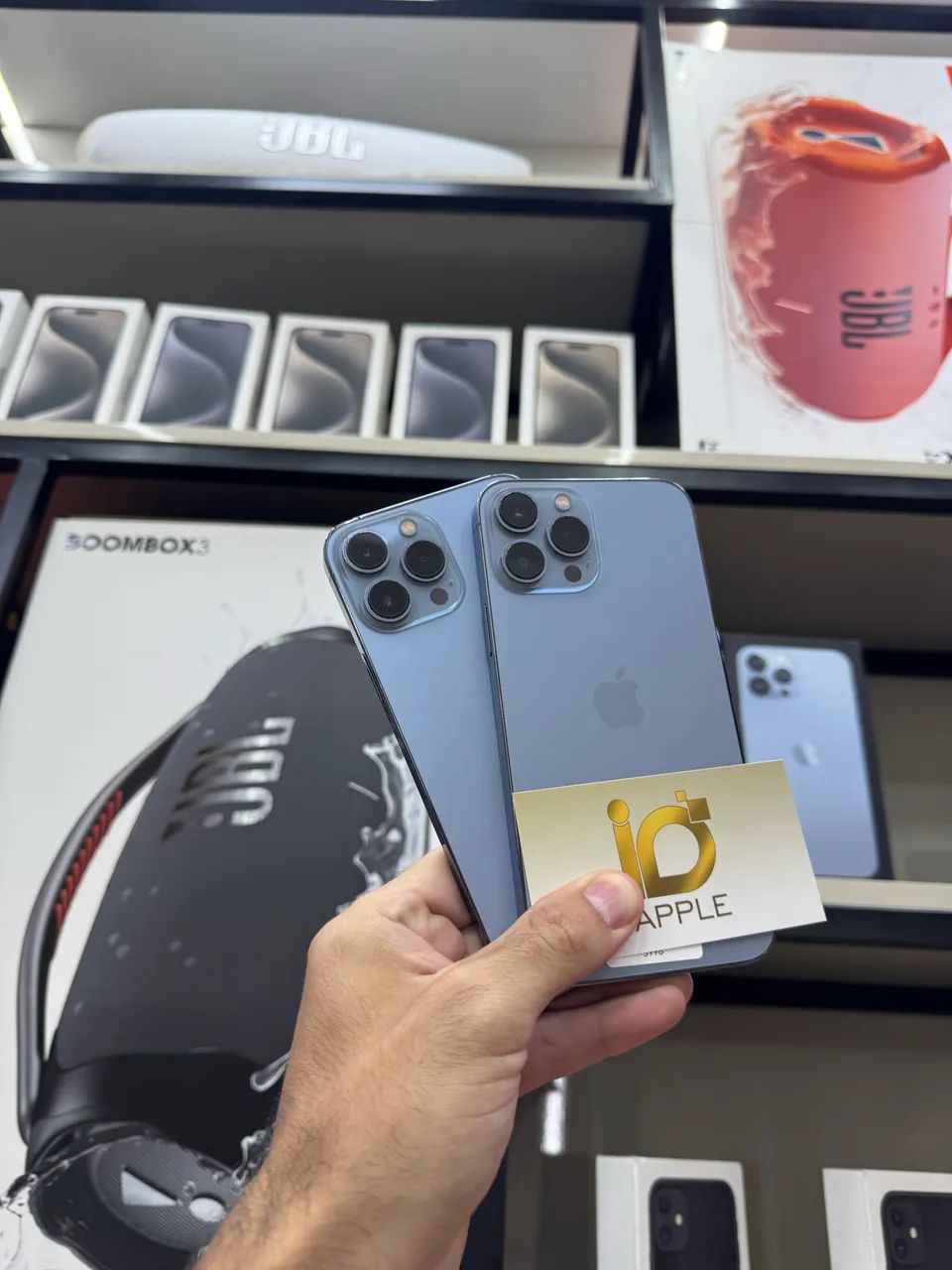 IPHONE 13 PRO MAX 128GB AZUL SEMI NOVO MEGA PROMOÇÃO - Celulares e