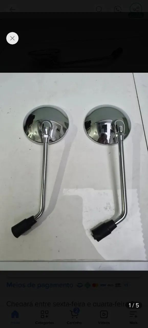 Retrovisor cromado Royal Enfield classic500