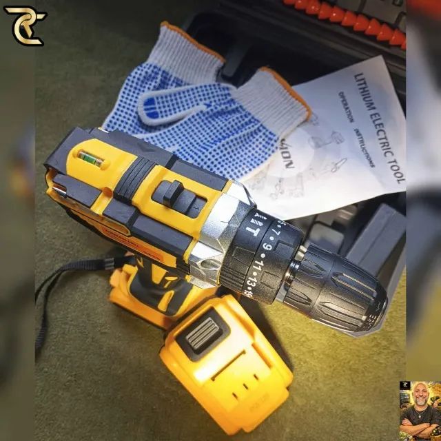 Furadeira Parafusadeira 48v Nova + 2 Baterias + Maleta e Acessórios - Foto 6