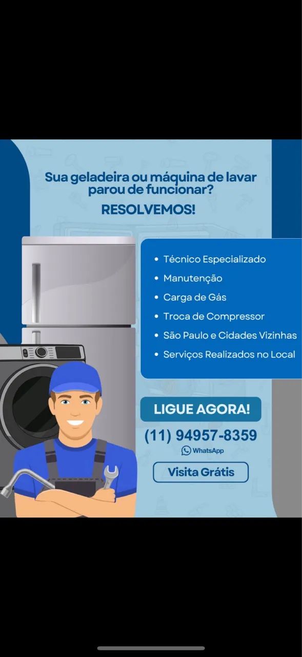 Conserto de máquina e geladeira 