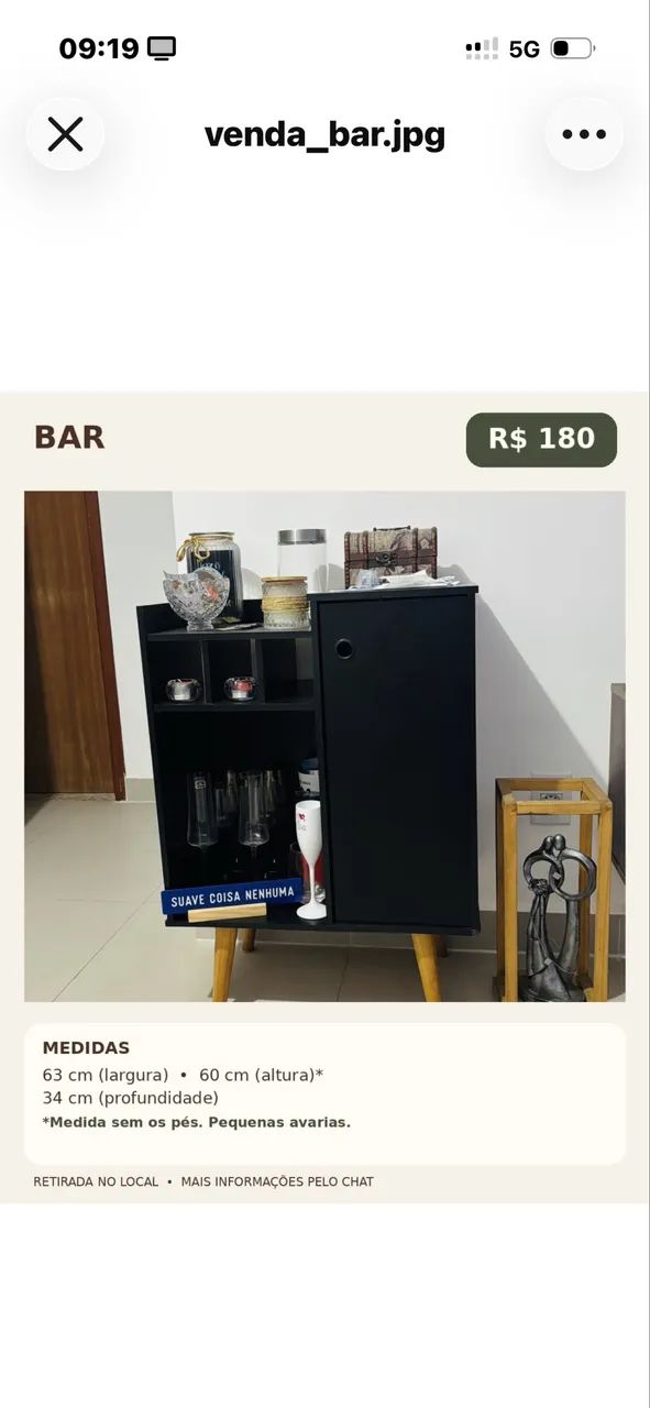 Bar / cristaleira 