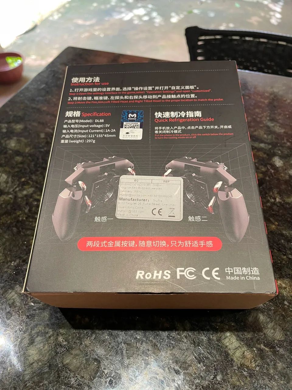 Controle Gamer MEMO DL88 com Cooler para Celular - Seminovo - Foto 4
