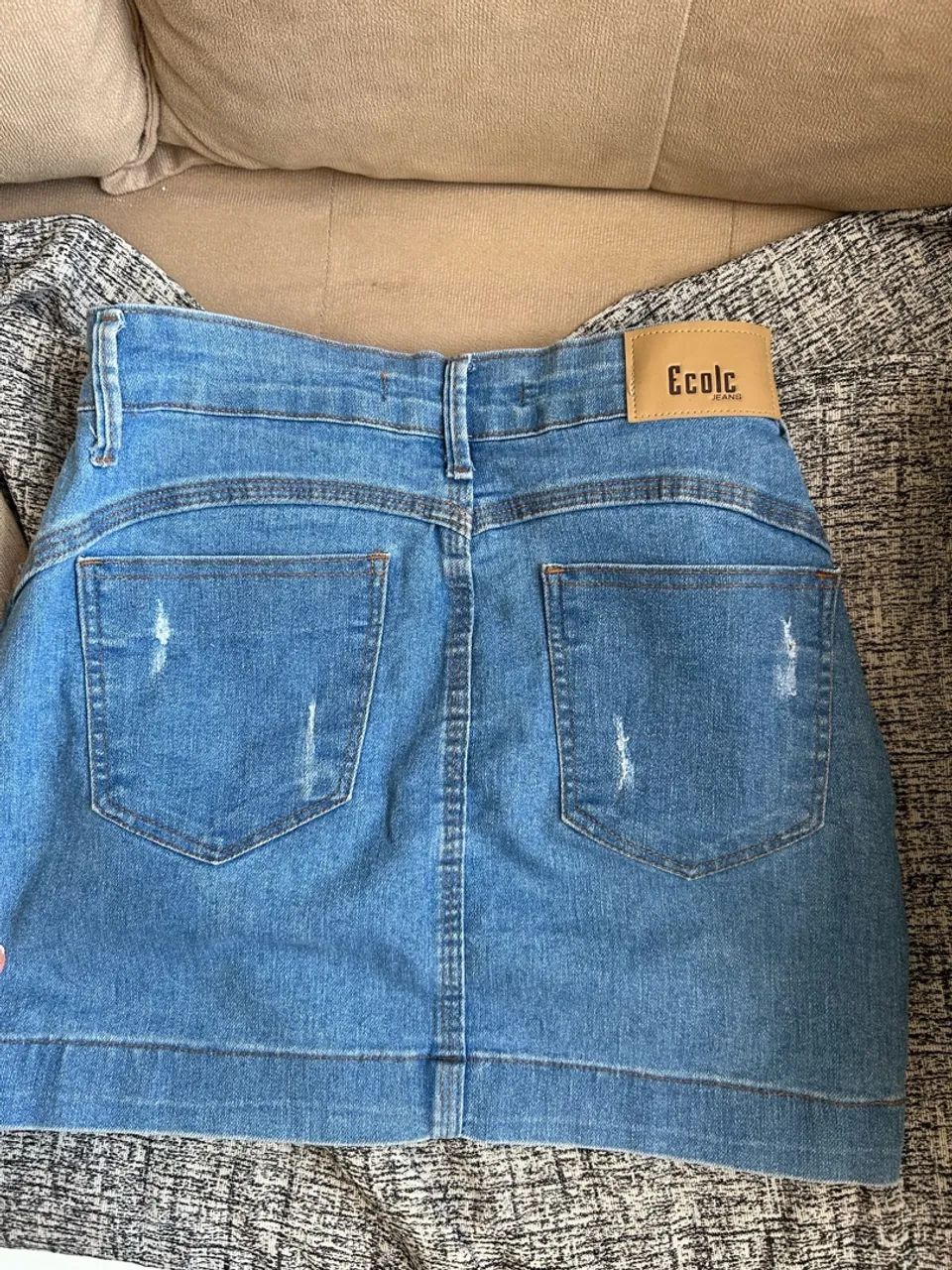 Mini saia jeans - Foto 2