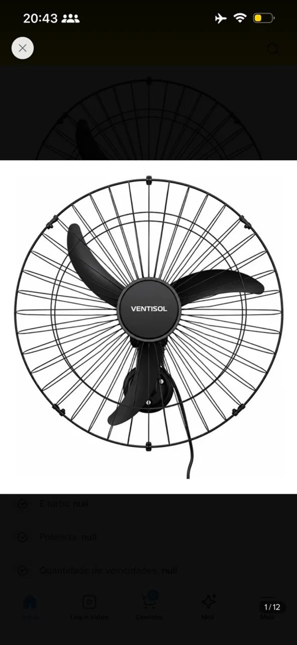2 Ventilador de parede